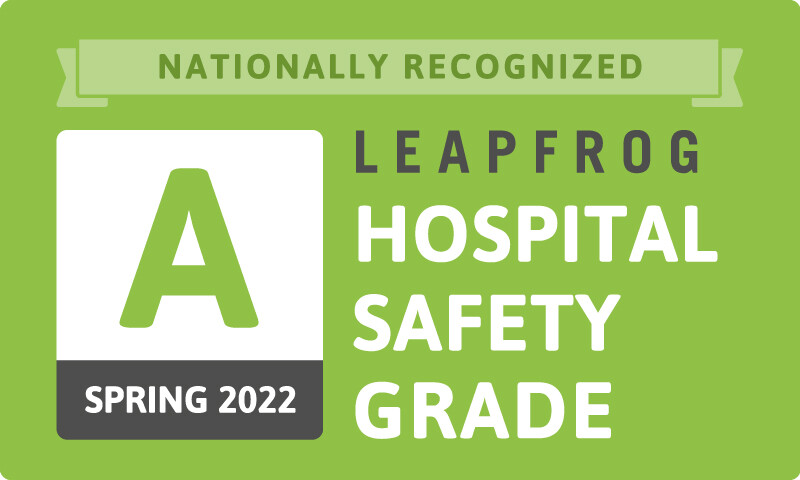 Icon | 
                        "A" Rating in Patient Safety from The Leapfrog Group
            