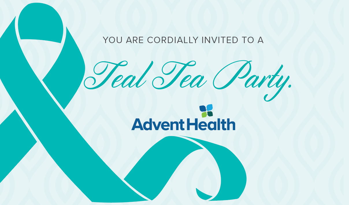 You are invited to a Teal Tea Party